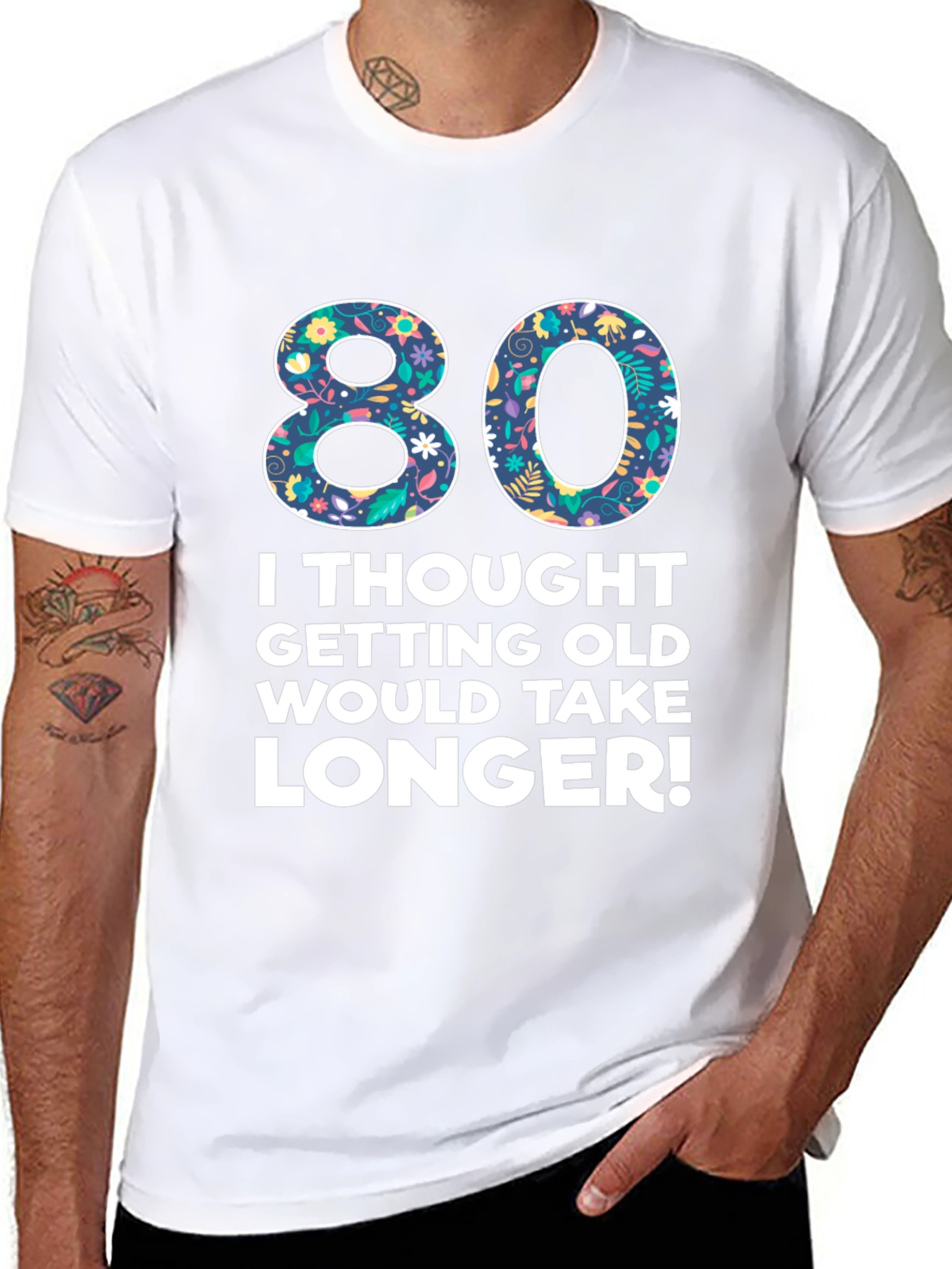 Funny 80th Birthday T-Shirt - Getting Old Humor