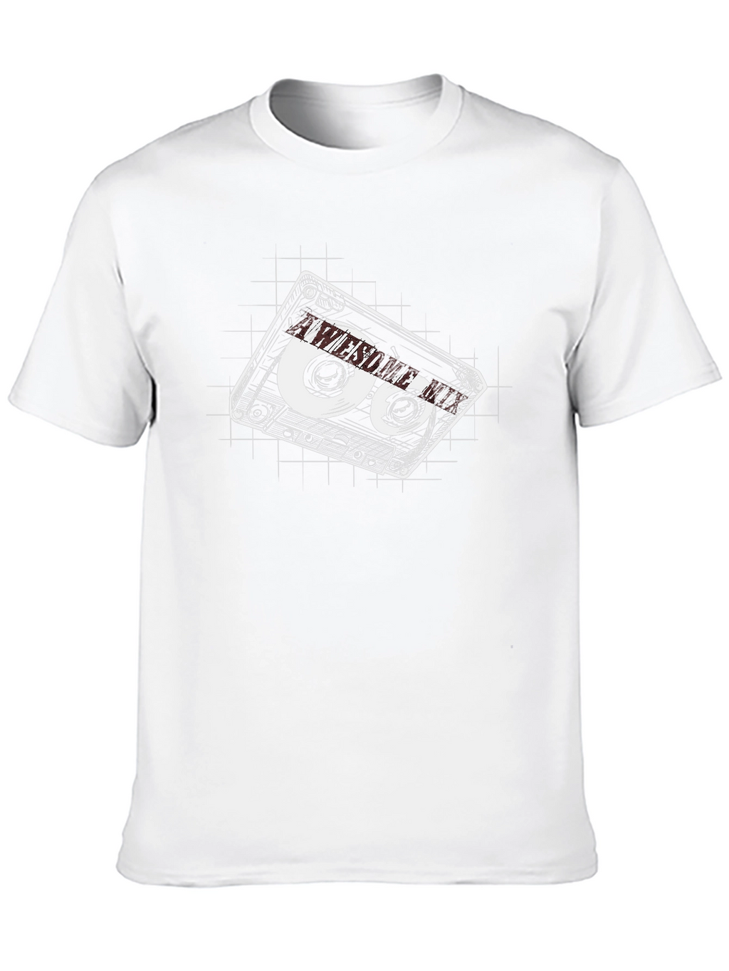 Retro Cassette Tape Graphic Tee - Black
