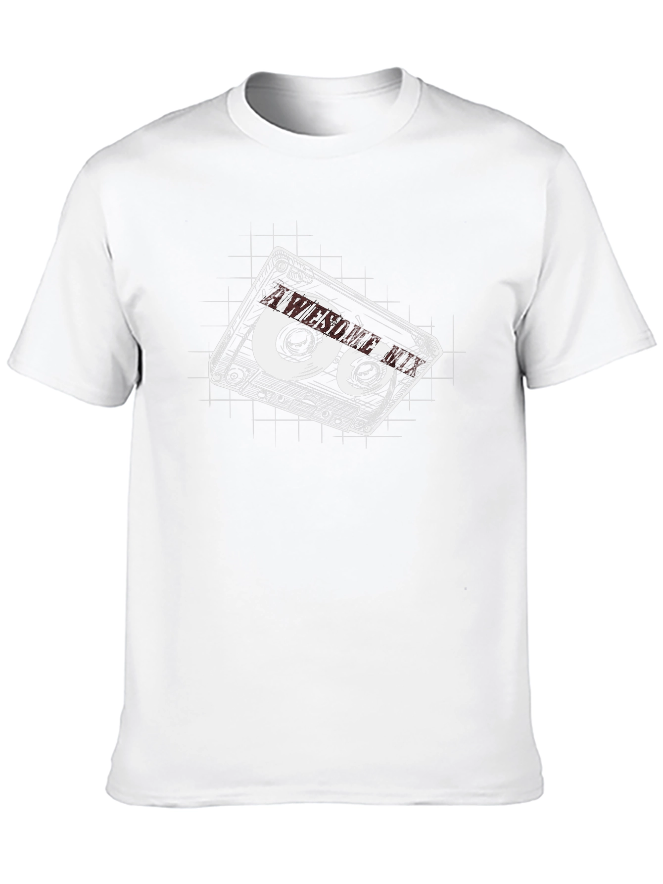Retro Cassette Tape Graphic Tee - Black
