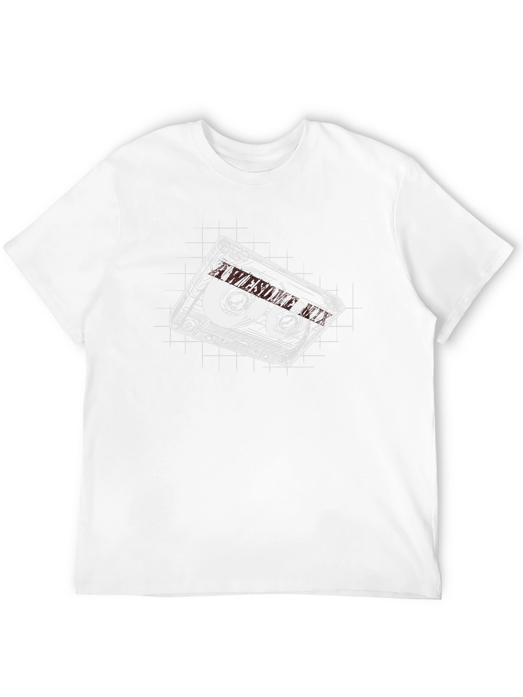 Retro Cassette Tape Graphic Tee - Black