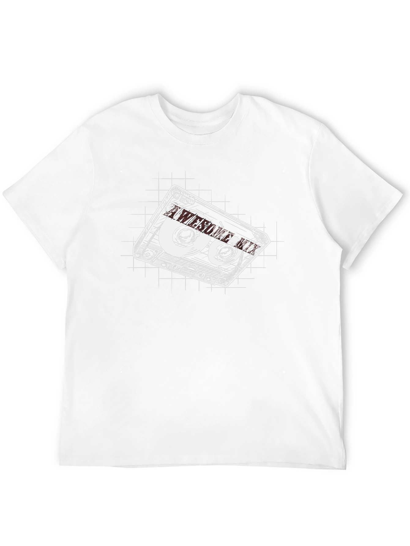 Retro Cassette Tape Graphic Tee - Black