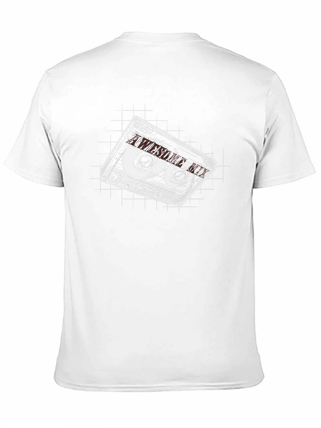 Retro Cassette Tape Graphic Tee - Black