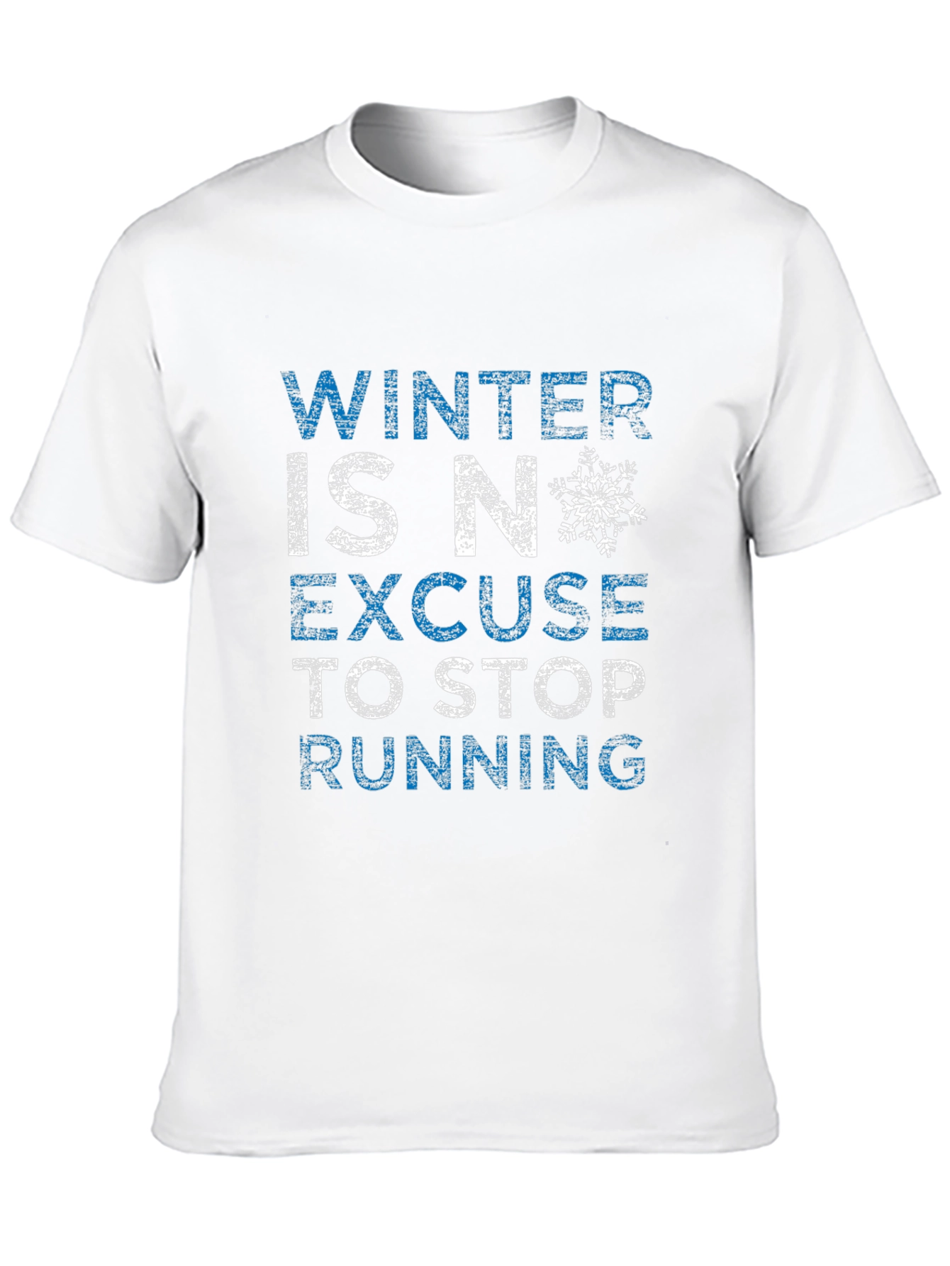 Winter Running Graphic Tee - Black