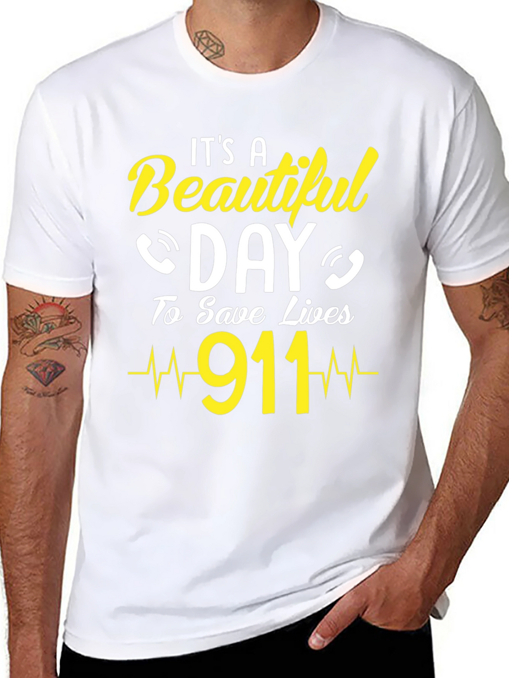 Its a Beautiful Day to Save Lives 911 T-Shirt