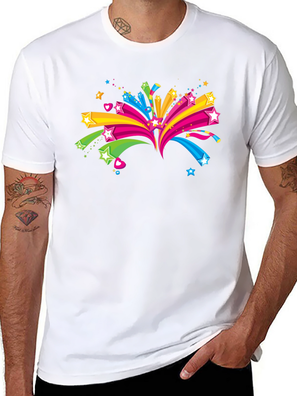Starburst Graphic Black T-Shirt