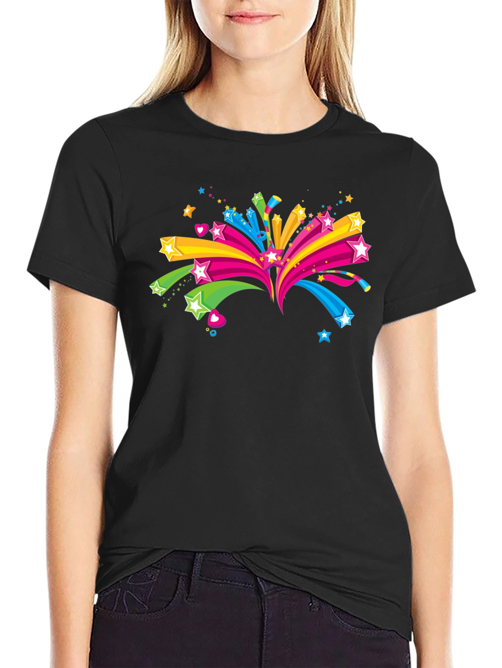 Starburst Graphic Black T-Shirt
