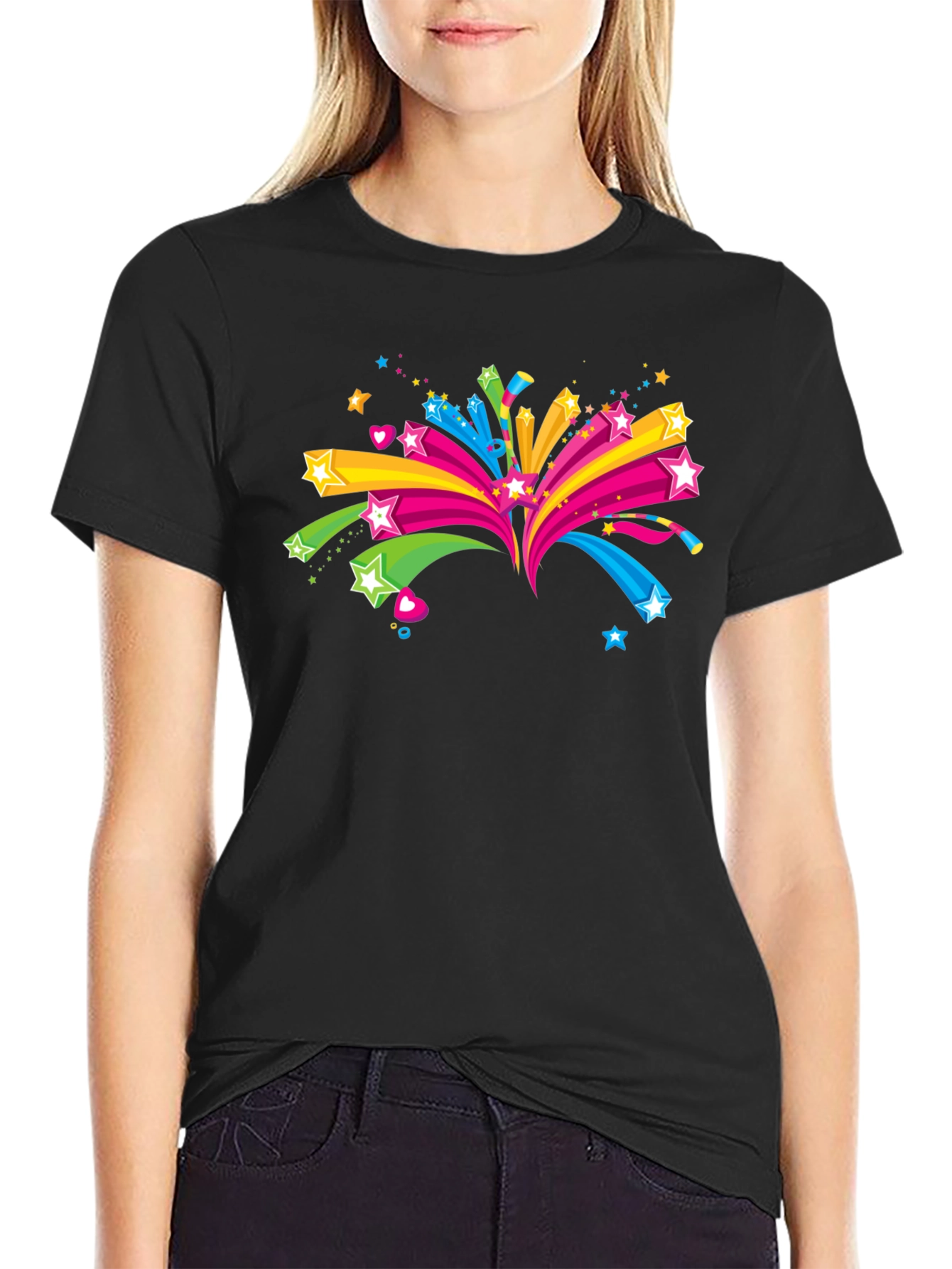Starburst Graphic Black T-Shirt