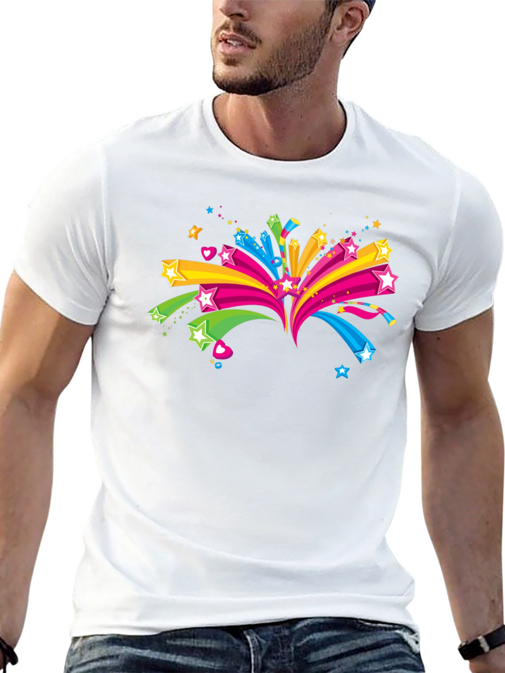 Starburst Graphic Black T-Shirt