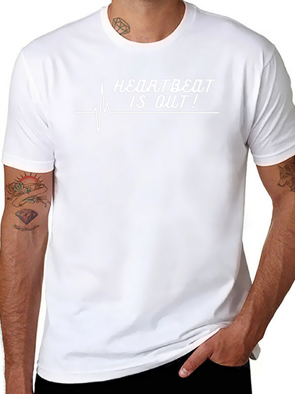 Heartbeat Is Out! Graphic Tee - Black