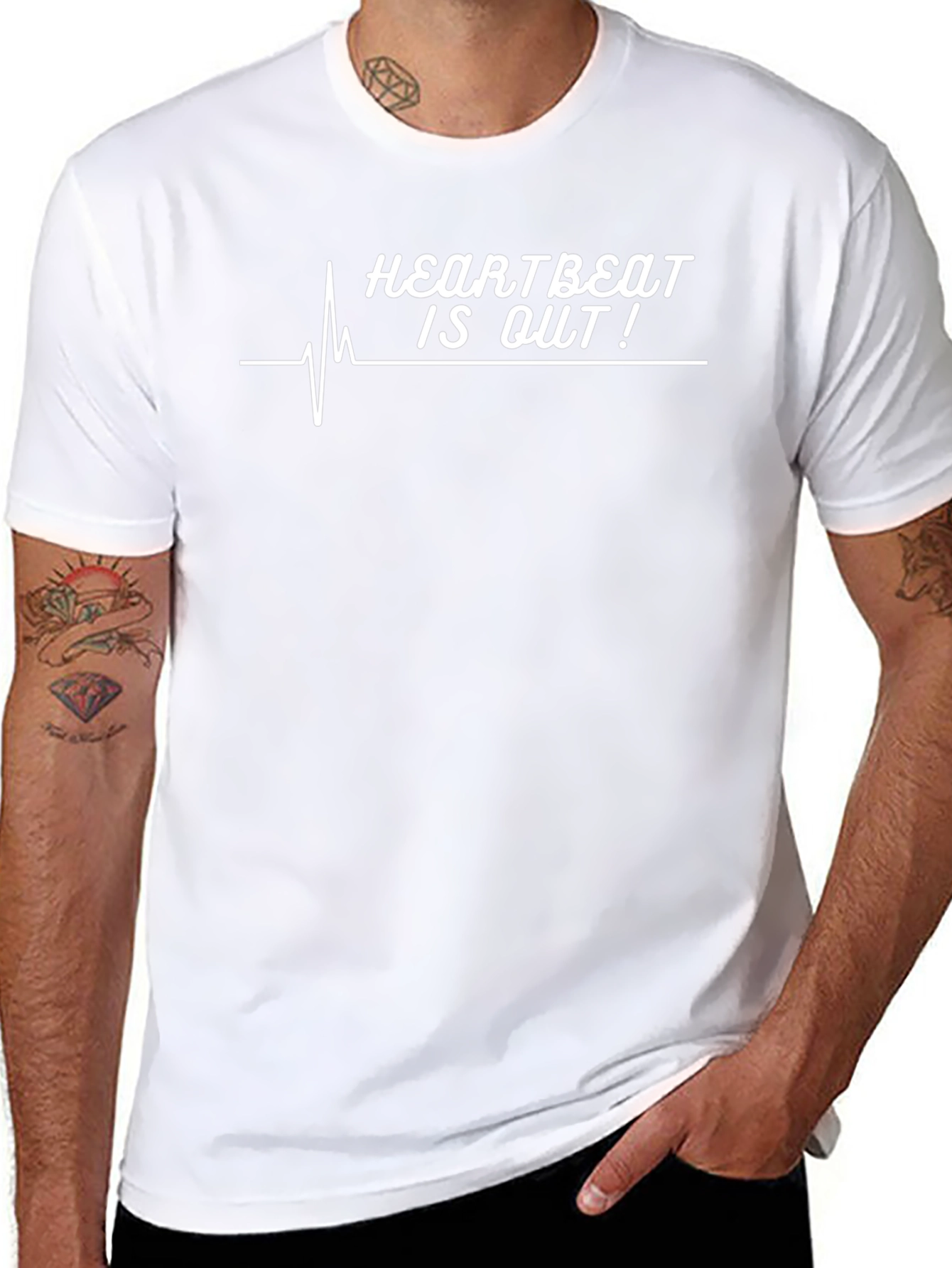 Heartbeat Is Out! Graphic Tee - Black