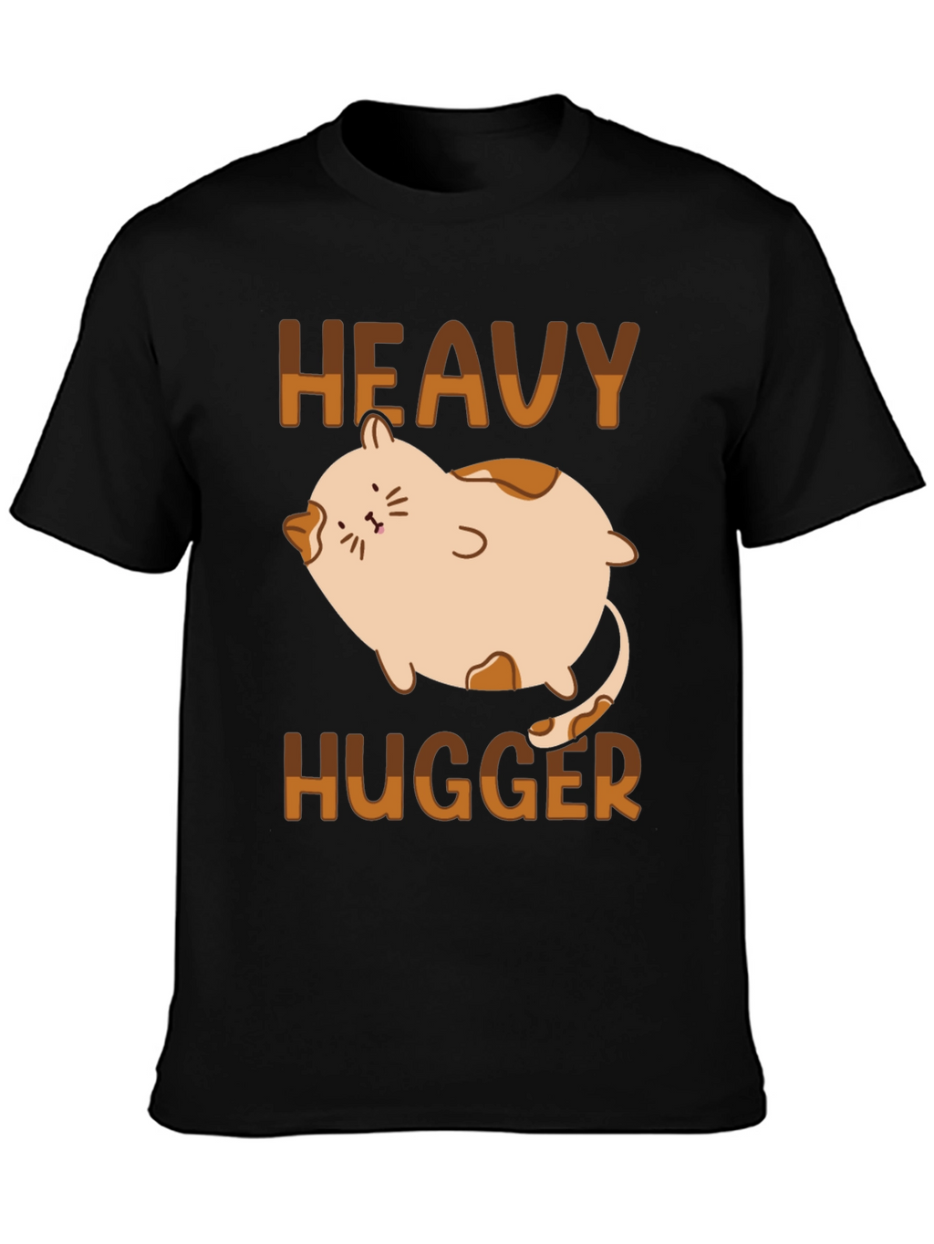 Heavy Hugger Cat T-Shirt - Cute Graphic Tee