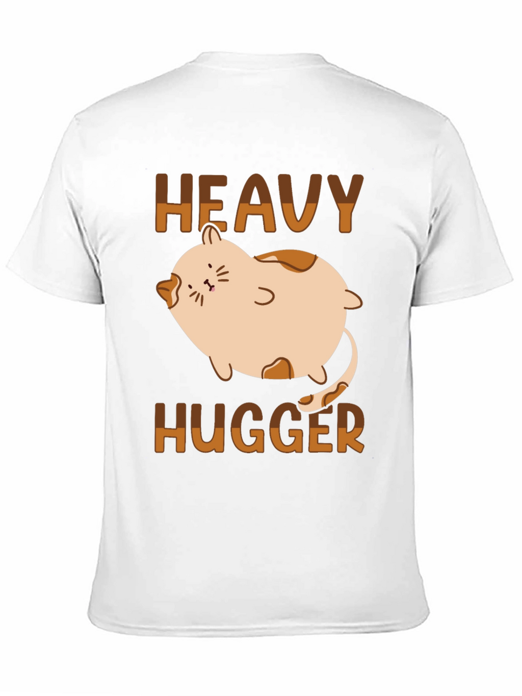 Heavy Hugger Cat T-Shirt - Cute Graphic Tee