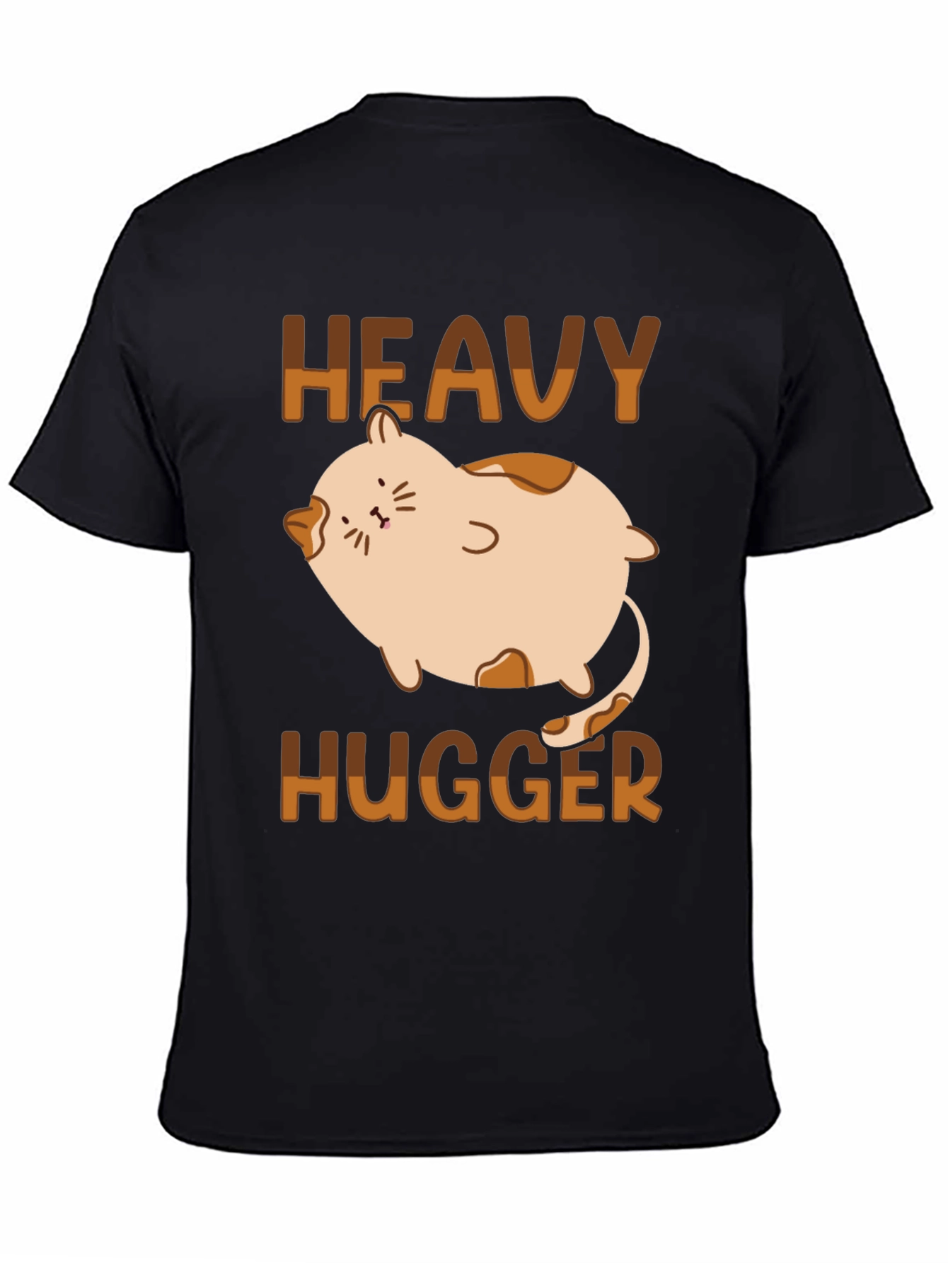 Heavy Hugger Cat T-Shirt - Cute Graphic Tee