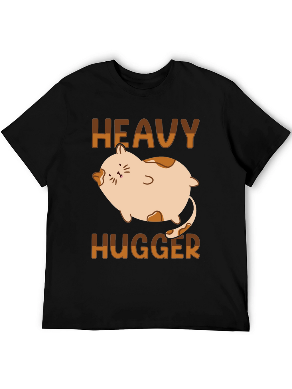 Heavy Hugger Cat T-Shirt - Cute Graphic Tee