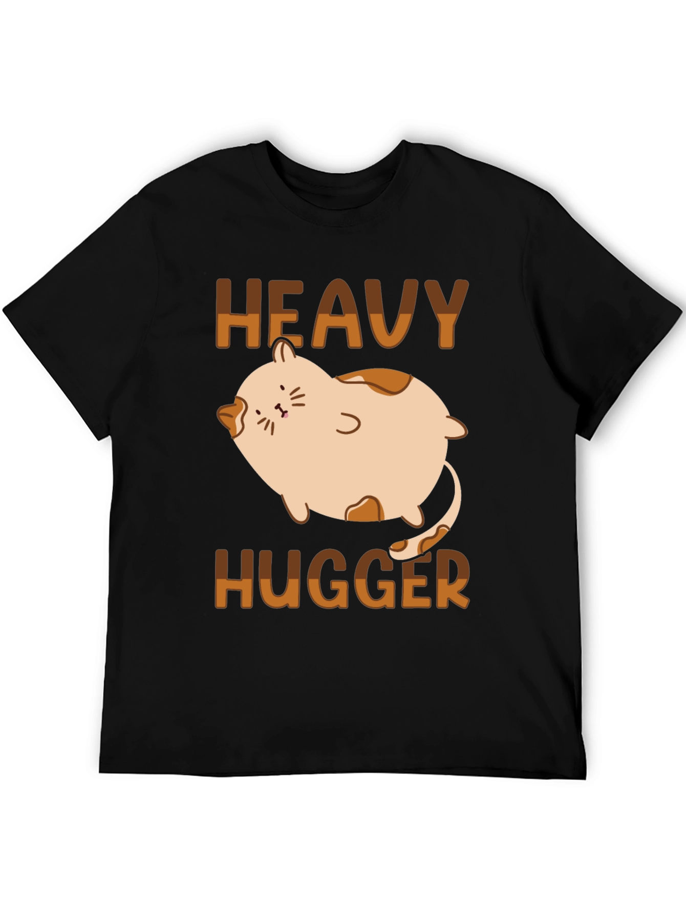 Heavy Hugger Cat T-Shirt - Cute Graphic Tee