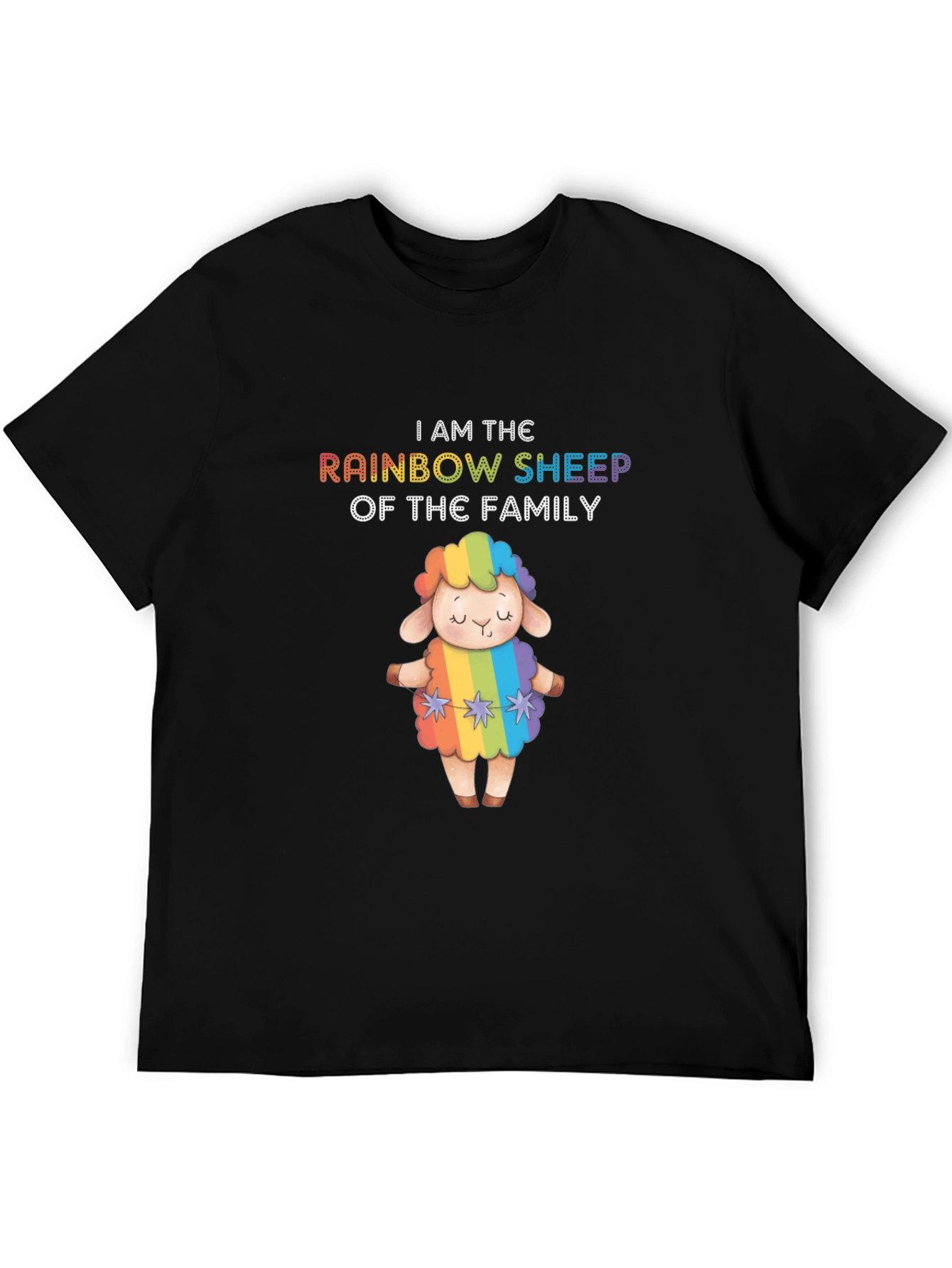 Rainbow Sheep Family Pride T-Shirt