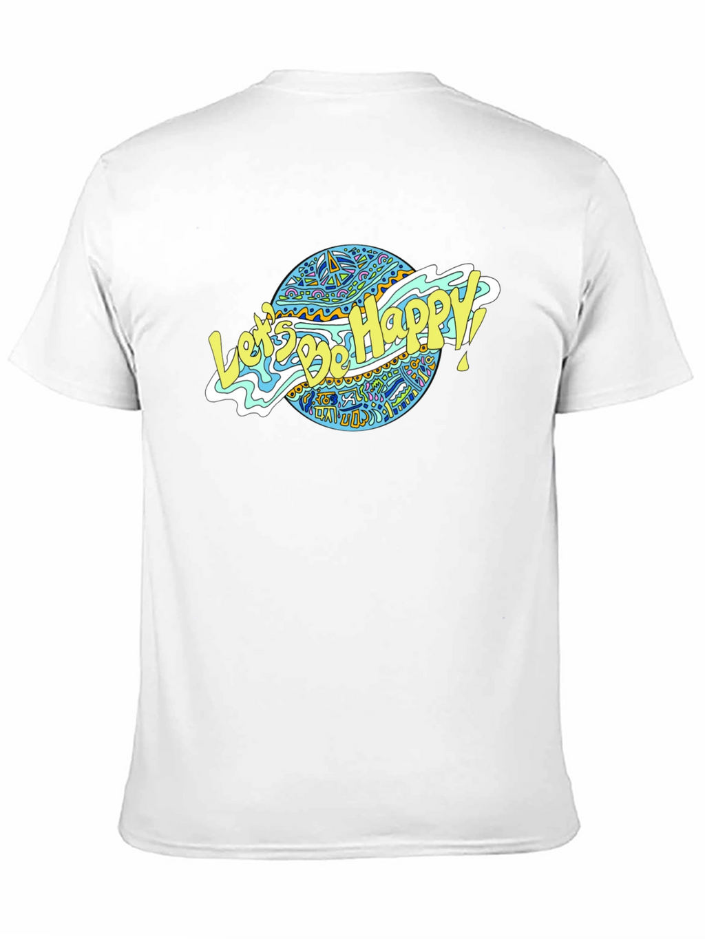 Lets Be Happy Graphic Tee - Black