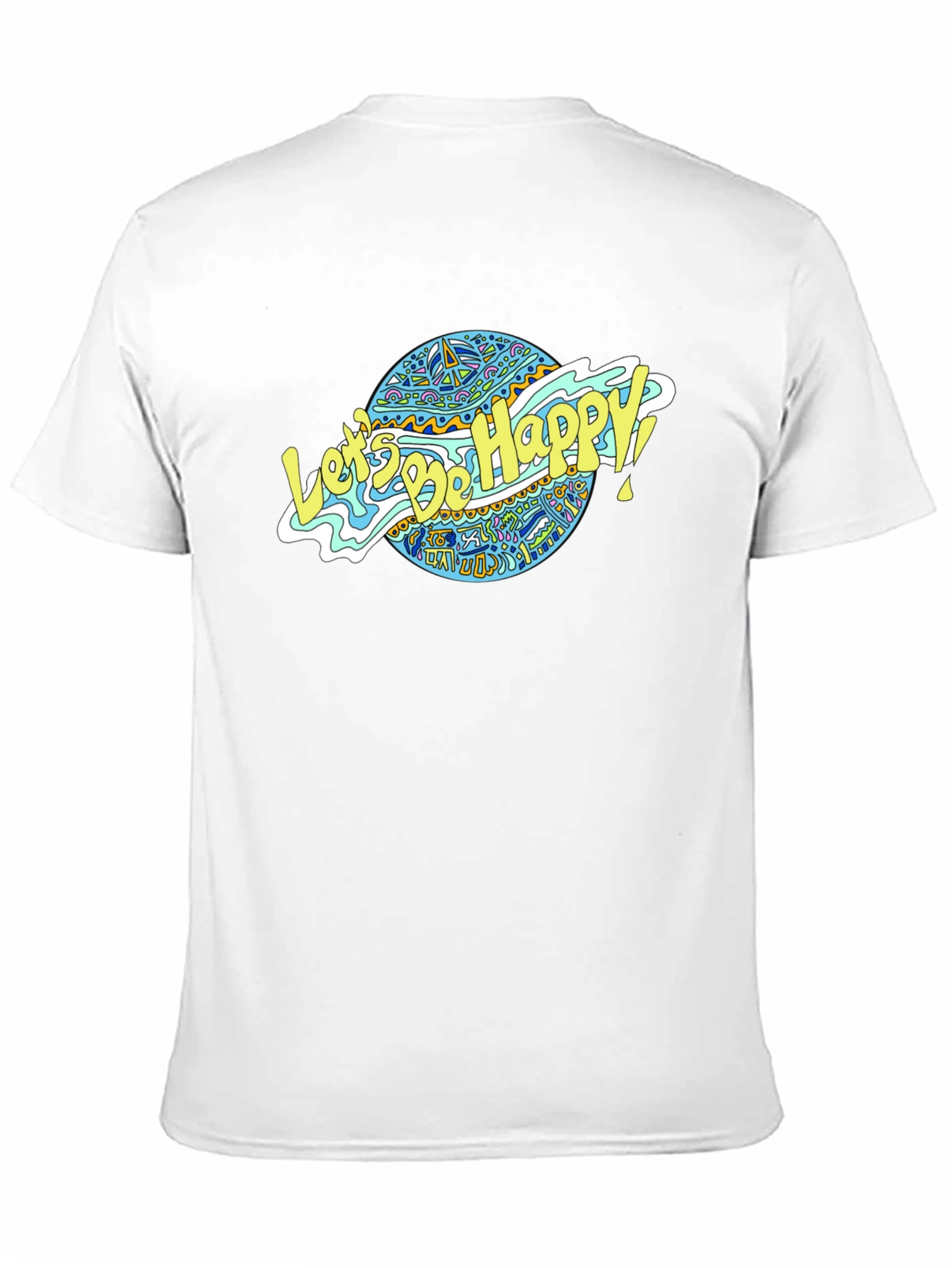 Lets Be Happy Graphic Tee - Black