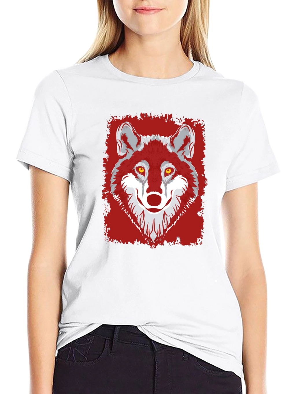Wolf Graphic Tee - Mens Black T-Shirt