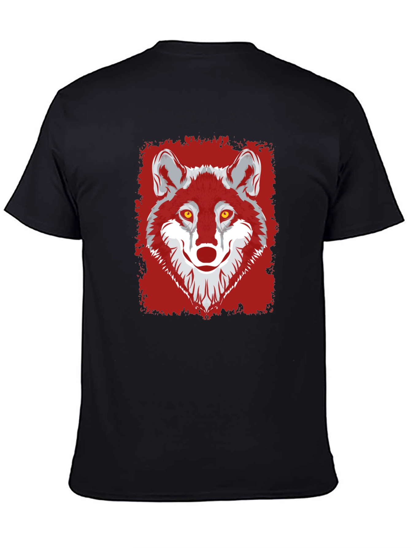 Wolf Graphic Tee - Mens Black T-Shirt