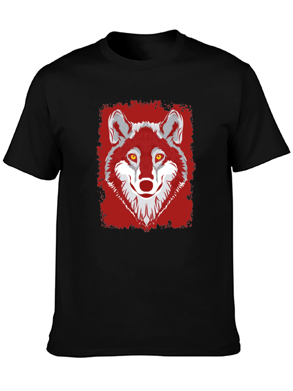 Wolf Graphic Tee - Mens Black T-Shirt