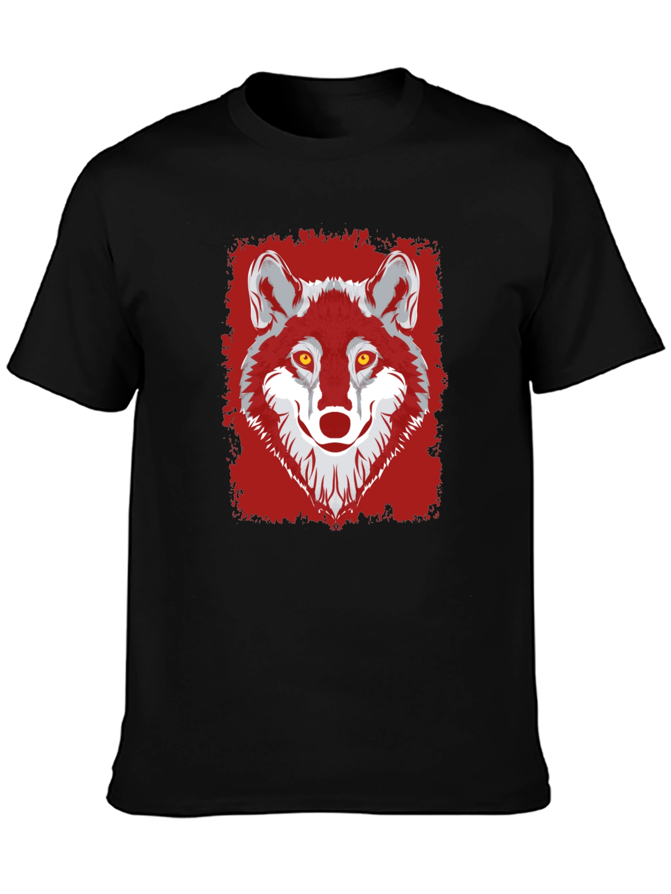 Wolf Graphic Tee - Mens Black T-Shirt