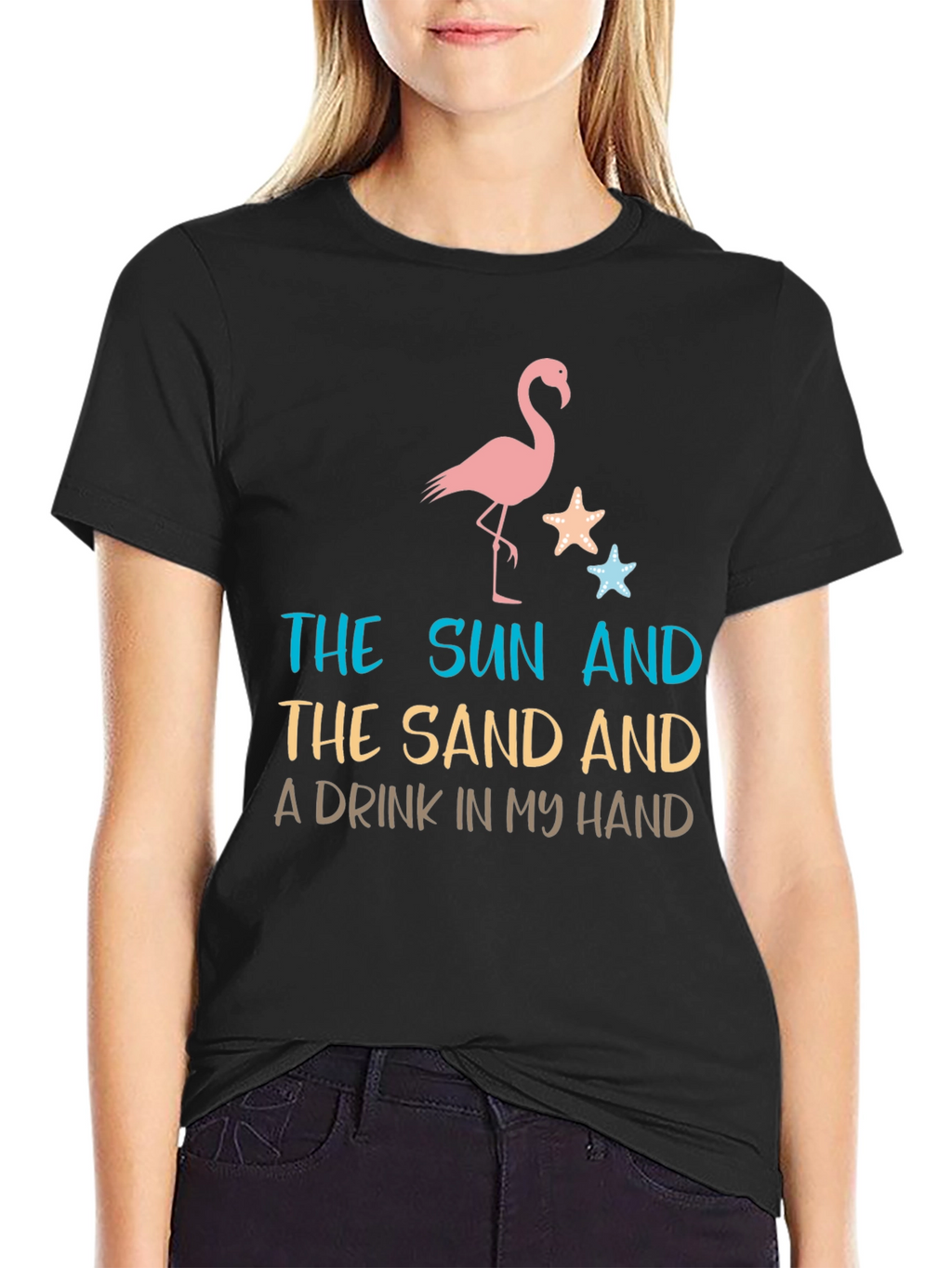 Beach Vibes Tee: Sun Sand Drink