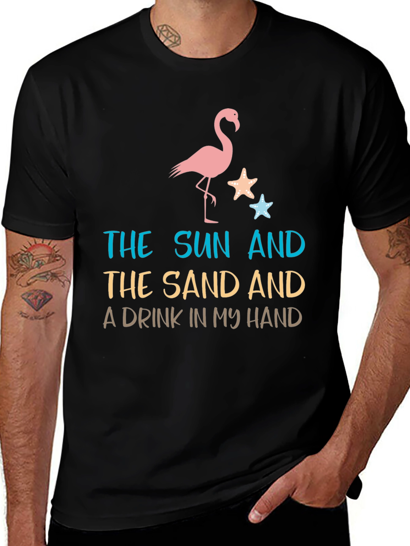 Beach Vibes Tee: Sun Sand Drink