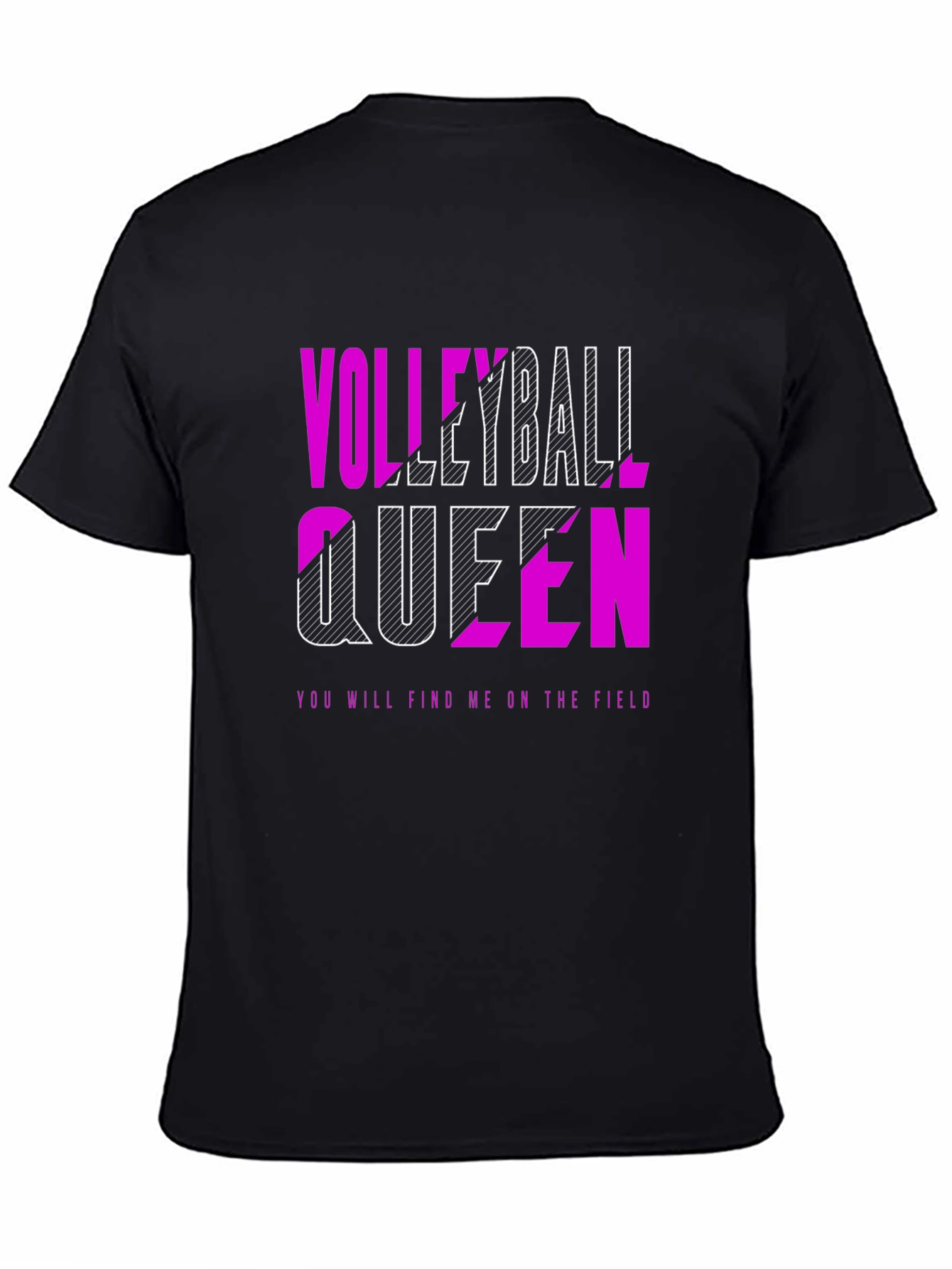 Volleyball Queen Graphic Tee - Play Hard Rule the Court!