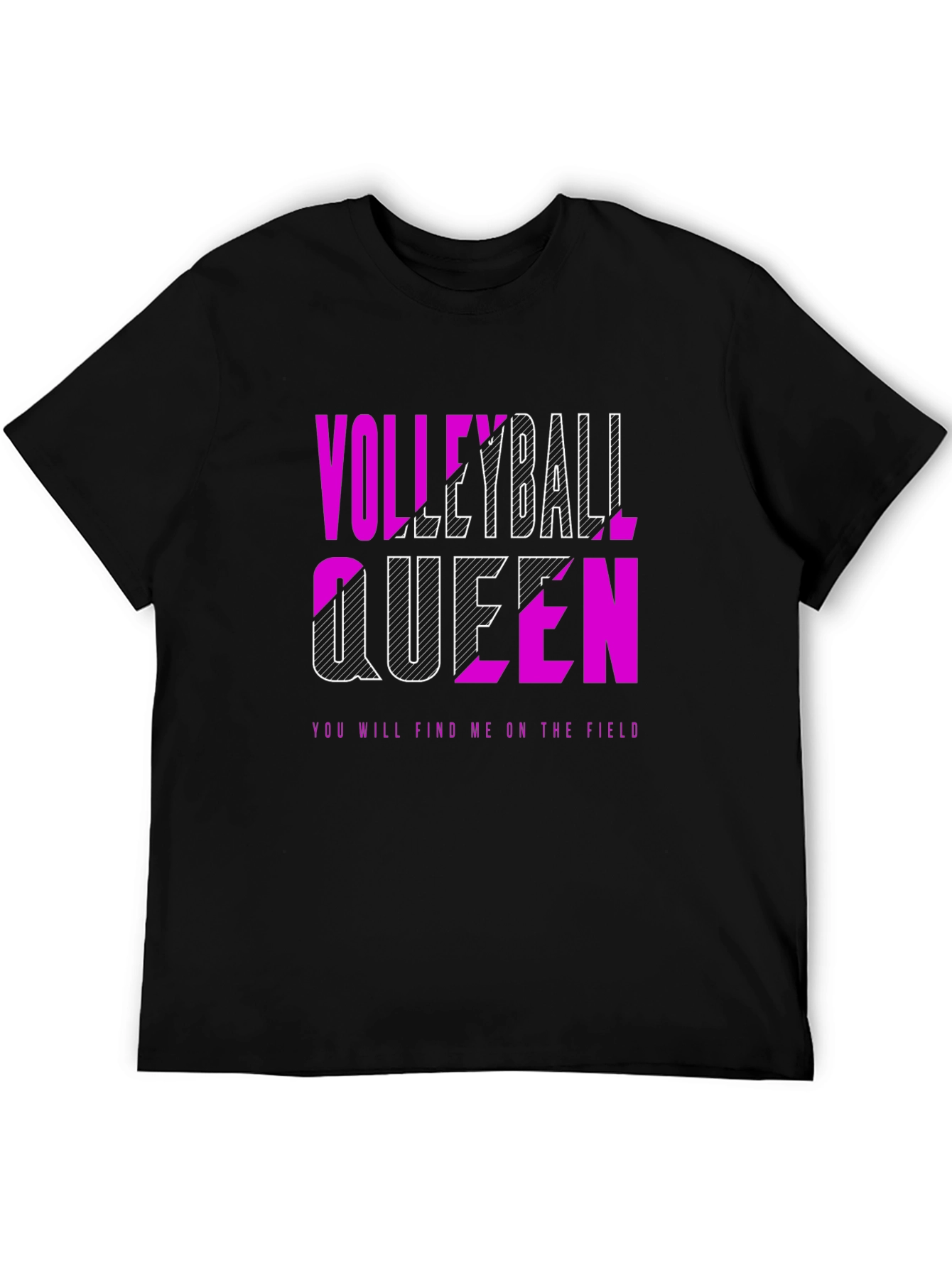 Volleyball Queen Graphic Tee - Play Hard Rule the Court!