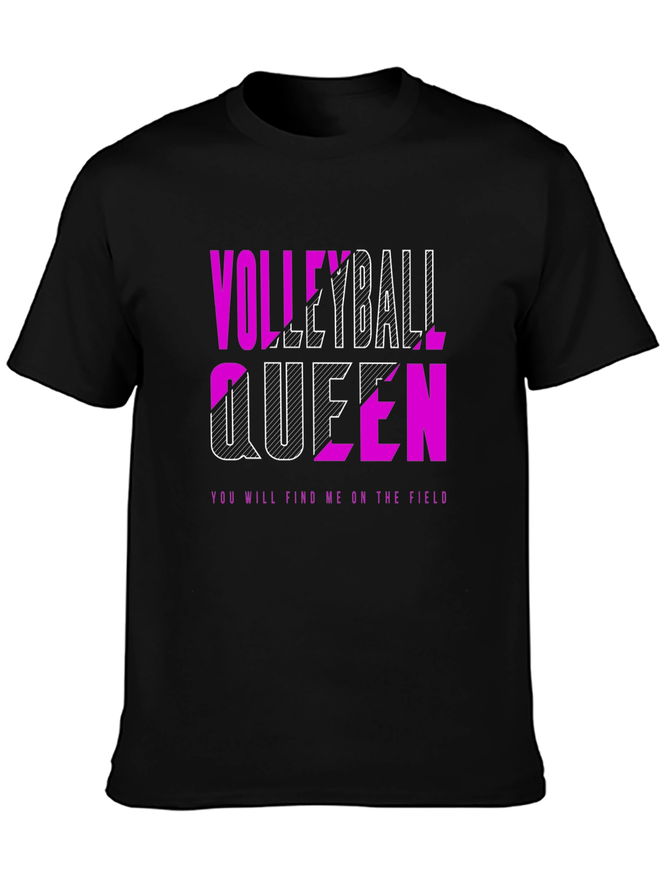 Volleyball Queen Graphic Tee - Play Hard Rule the Court!