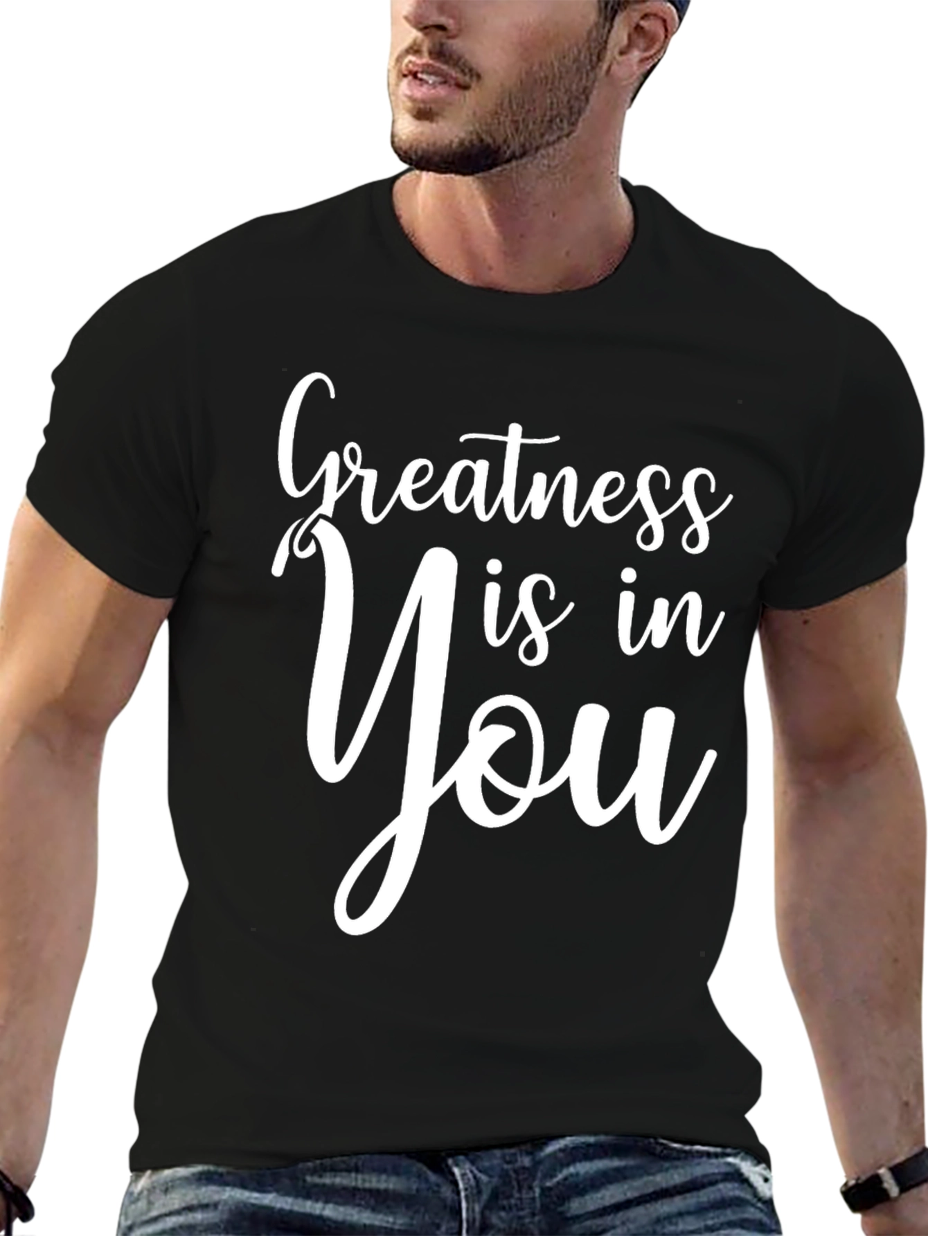 Greatness is in You Black T-Shirt