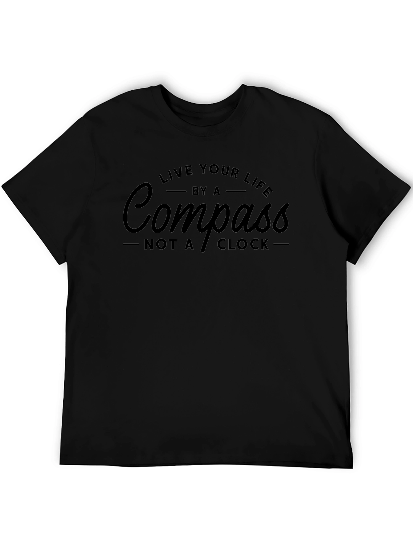 Compass Graphic Black T-Shirt