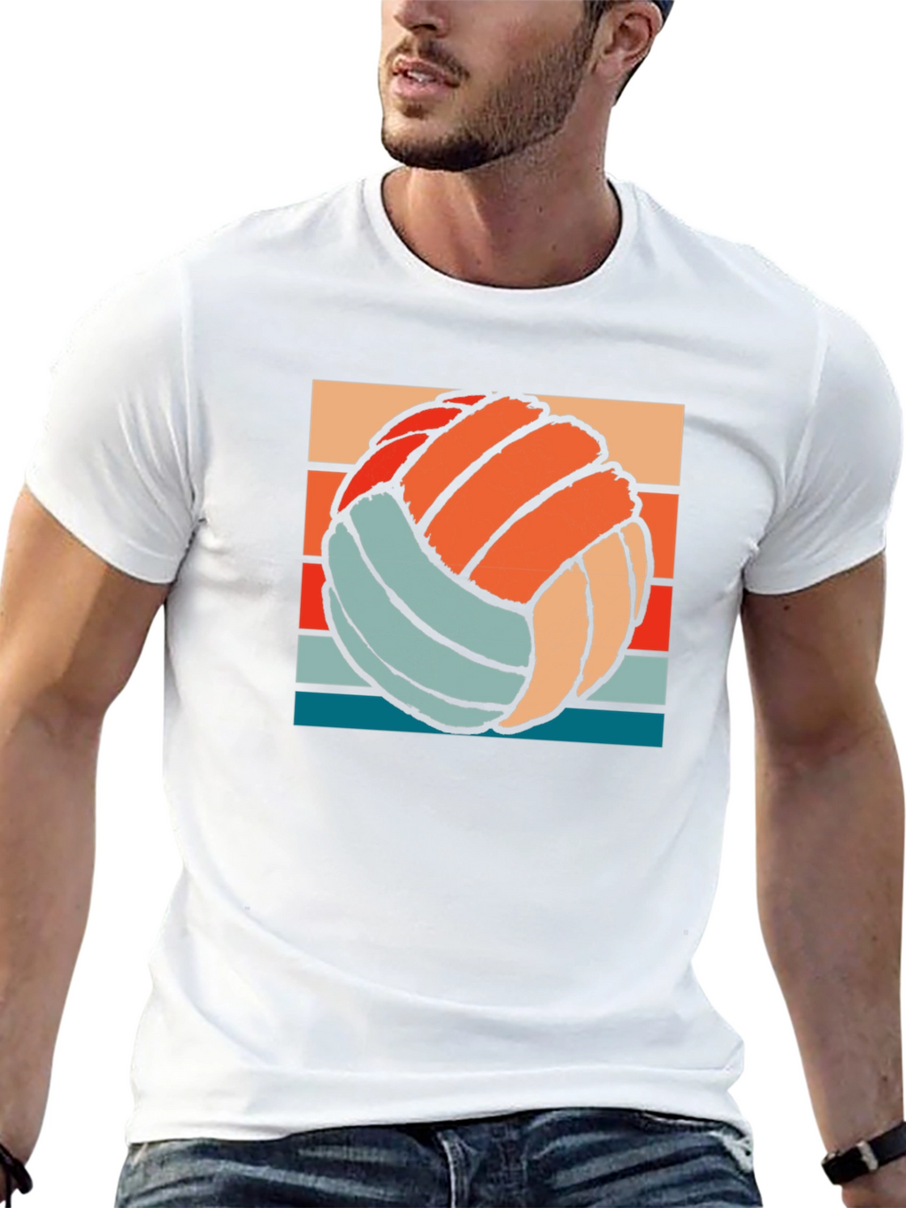 Retro Volleyball Graphic Tee