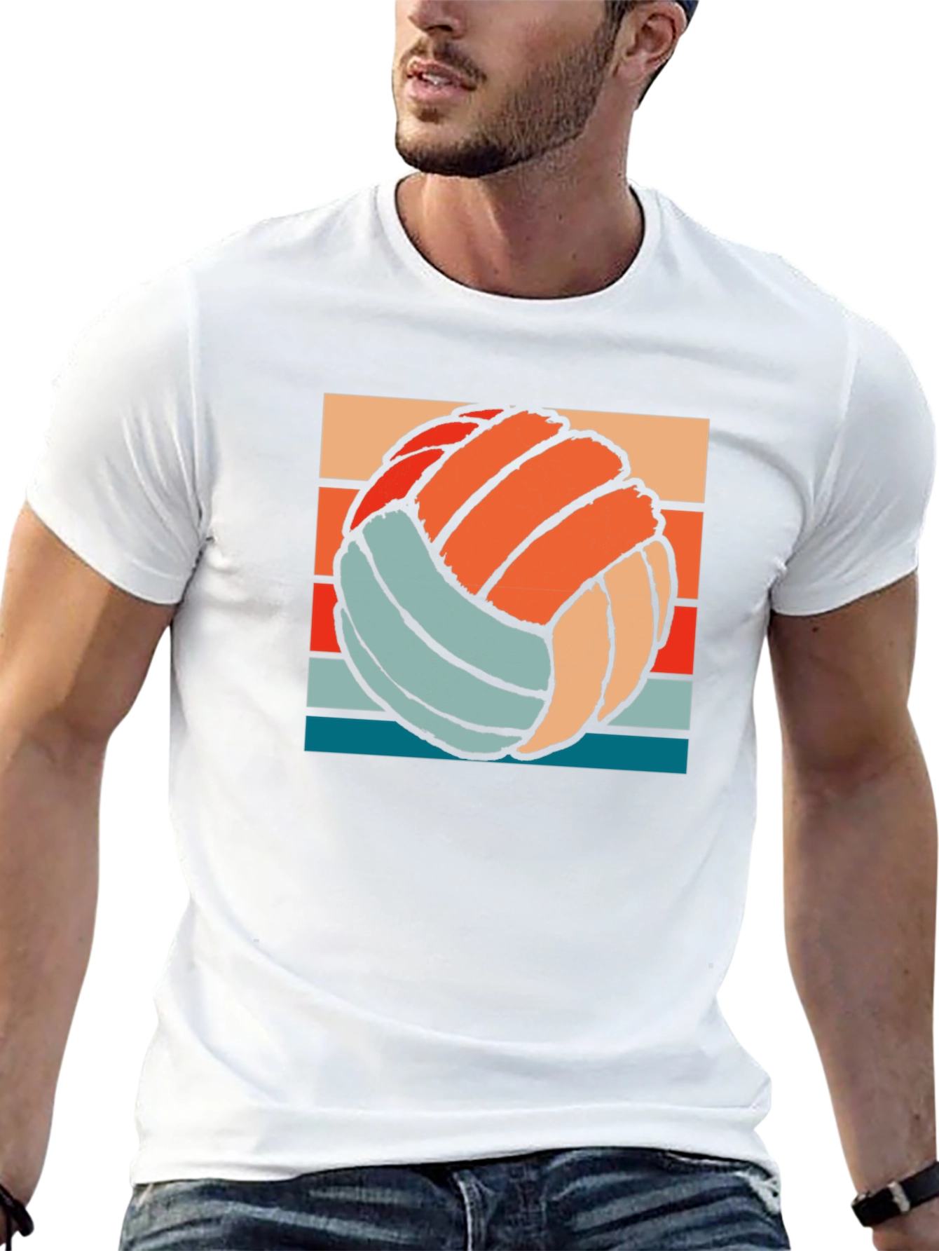 Retro Volleyball Graphic Tee