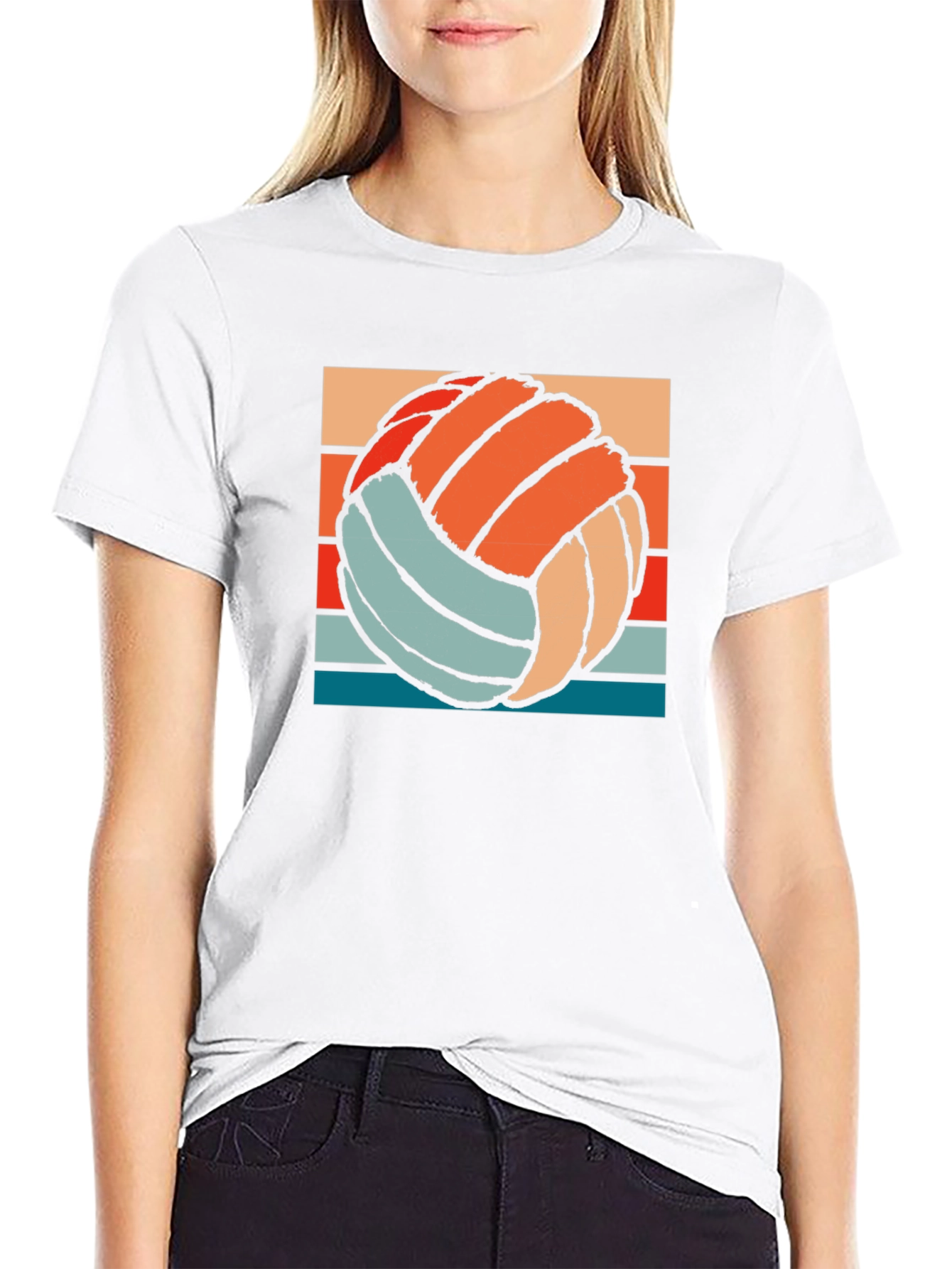 Retro Volleyball Graphic Tee