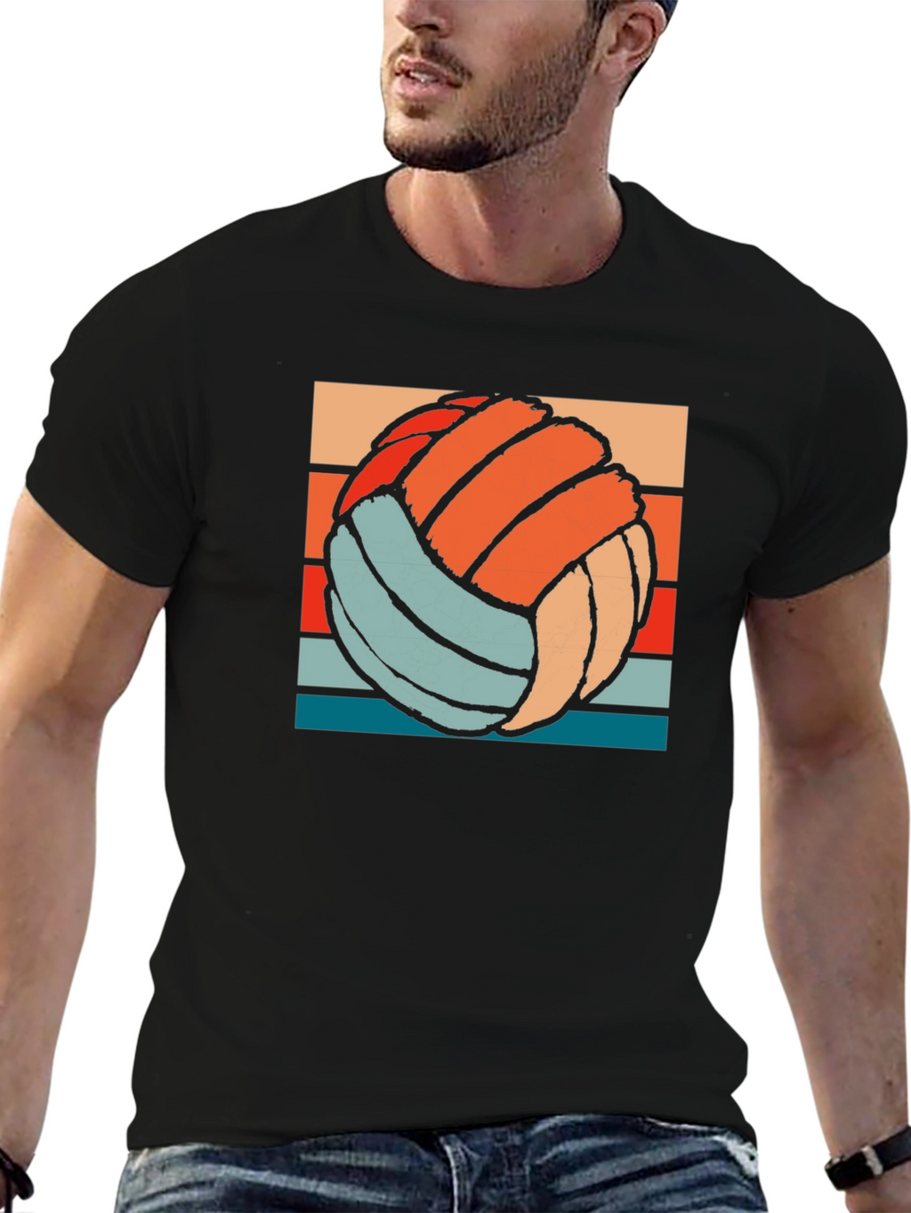 Retro Volleyball Graphic Tee