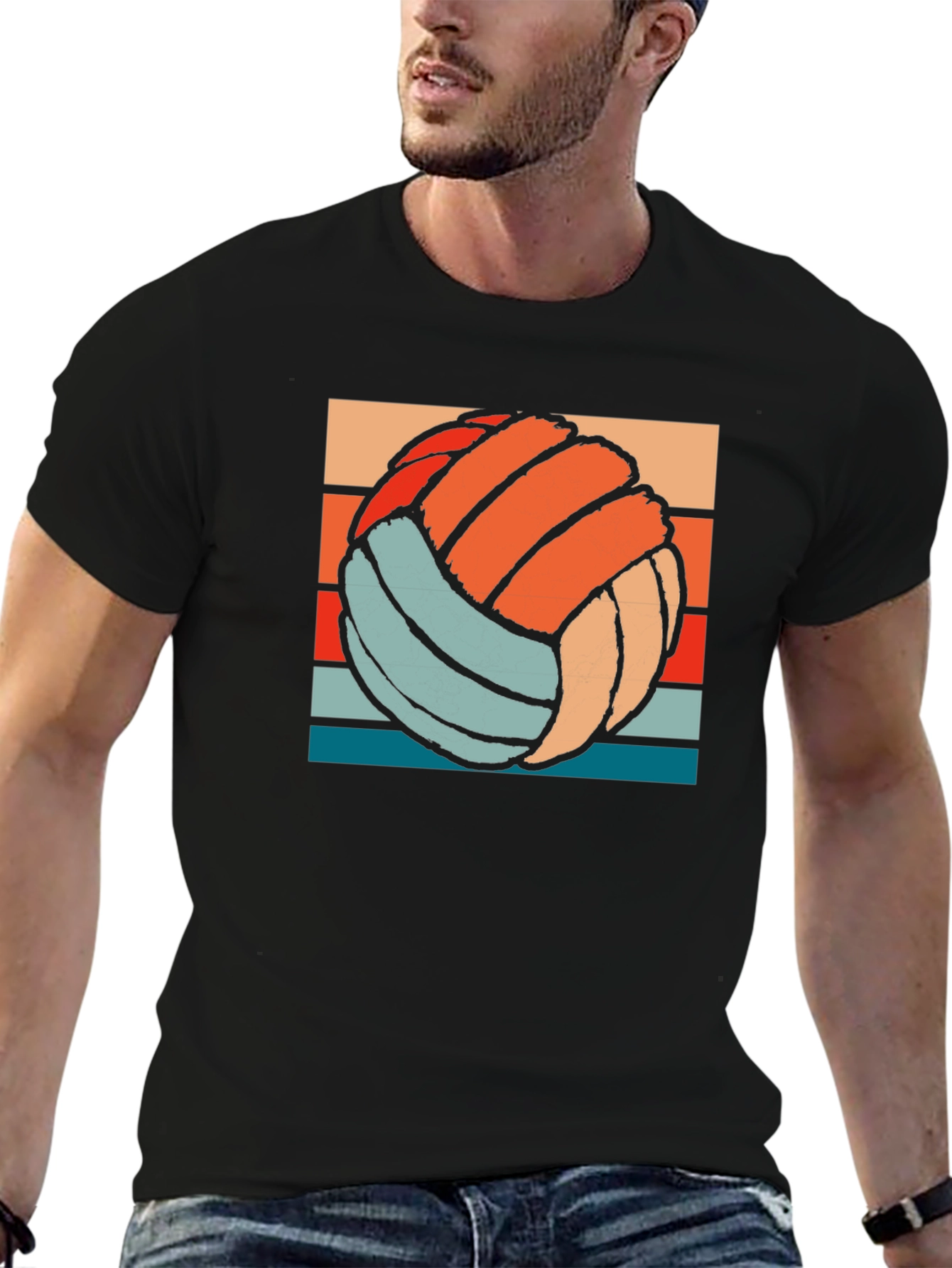 Retro Volleyball Graphic Tee