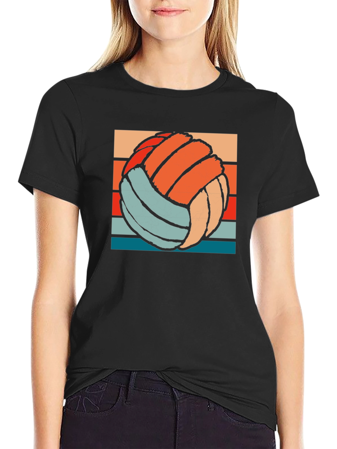 Retro Volleyball Graphic Tee