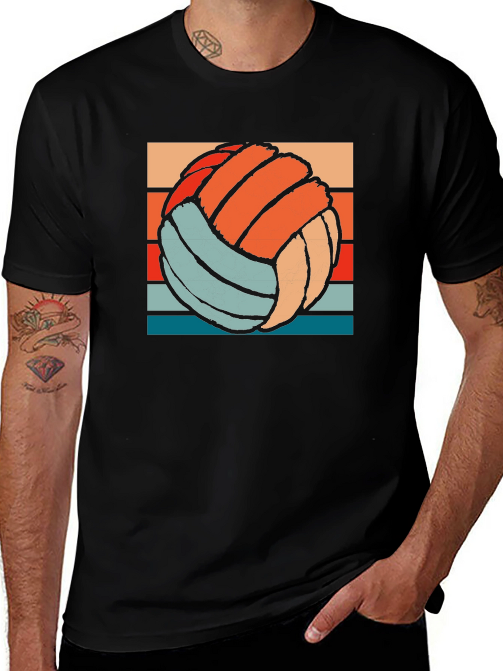 Retro Volleyball Graphic Tee