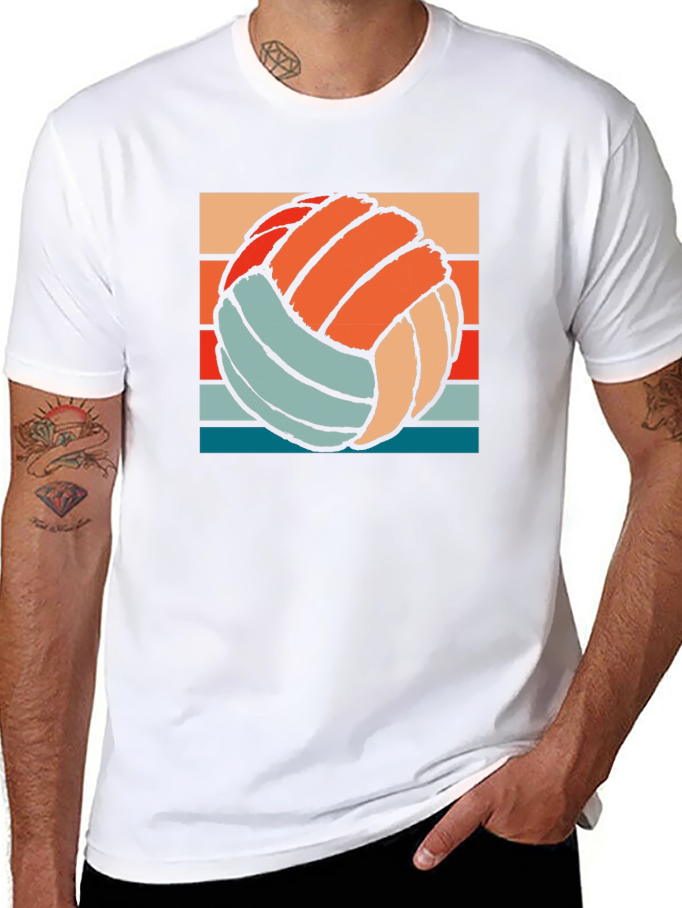Retro Volleyball Graphic Tee