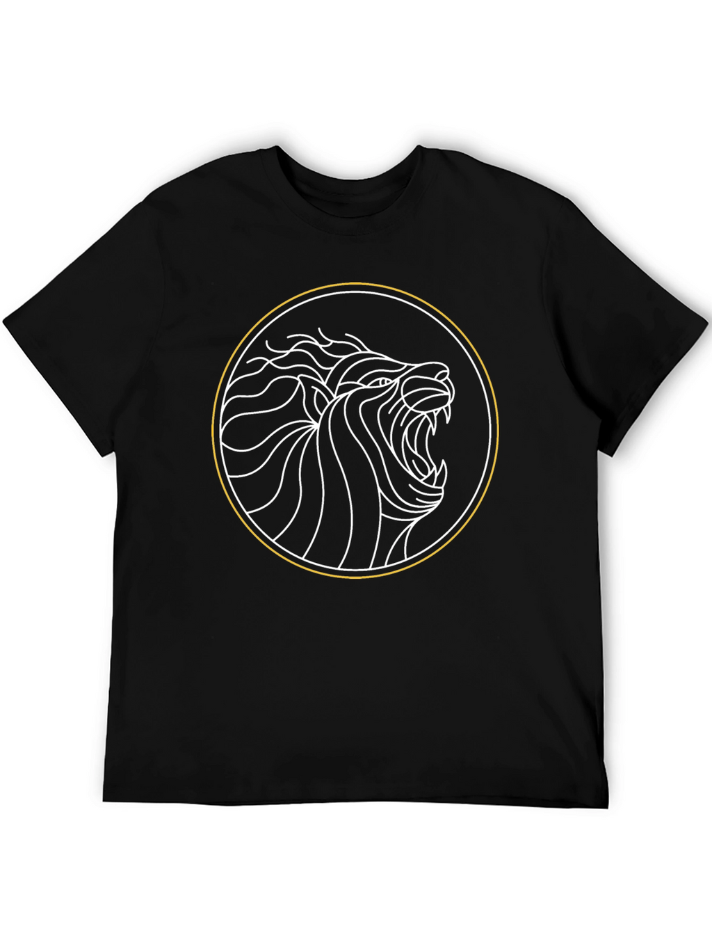 Lion Circle Graphic Tee - Bold Style