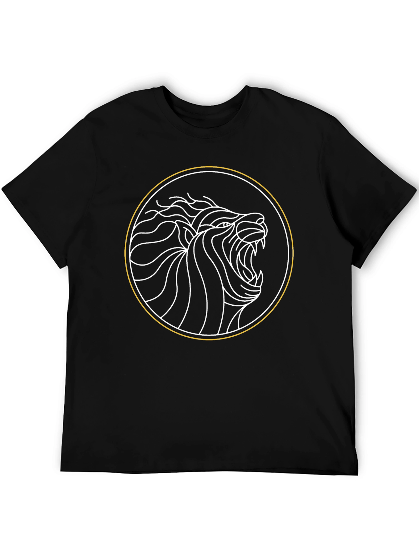 Lion Circle Graphic Tee - Bold Style