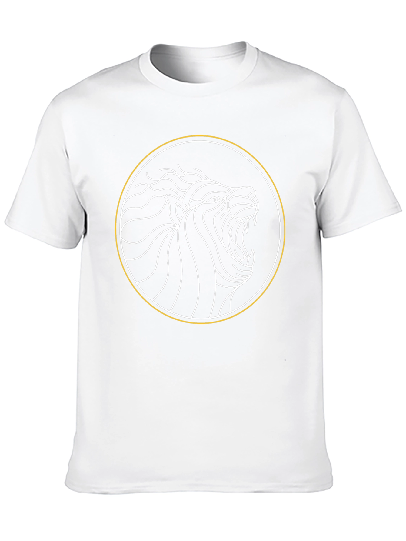 Lion Circle Graphic Tee - Bold Style