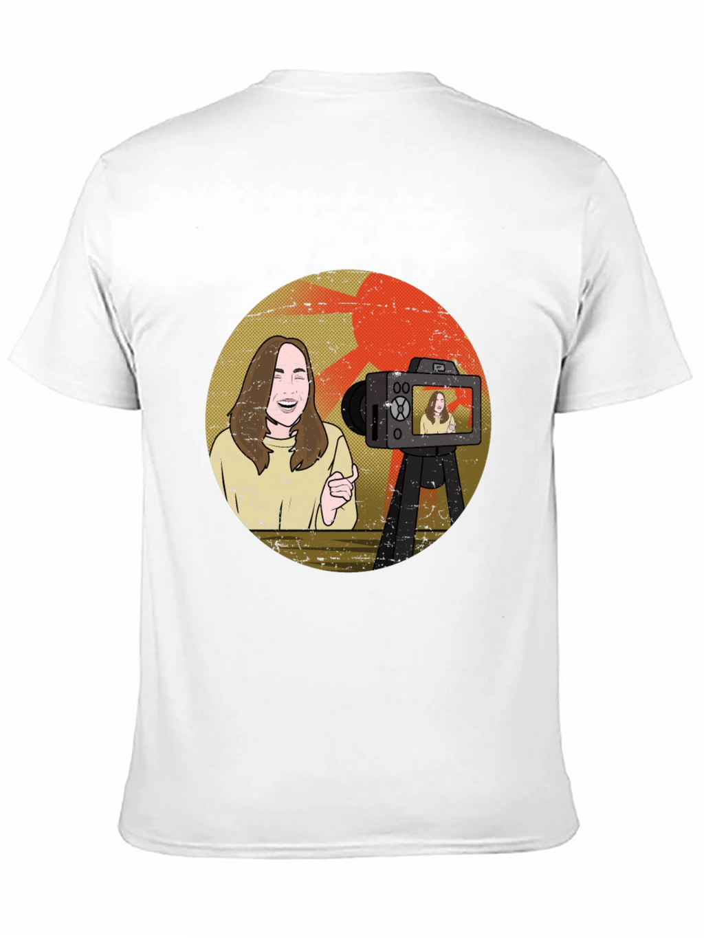 Vlogger Graphic T-Shirt - Black Cotton Blend Tee