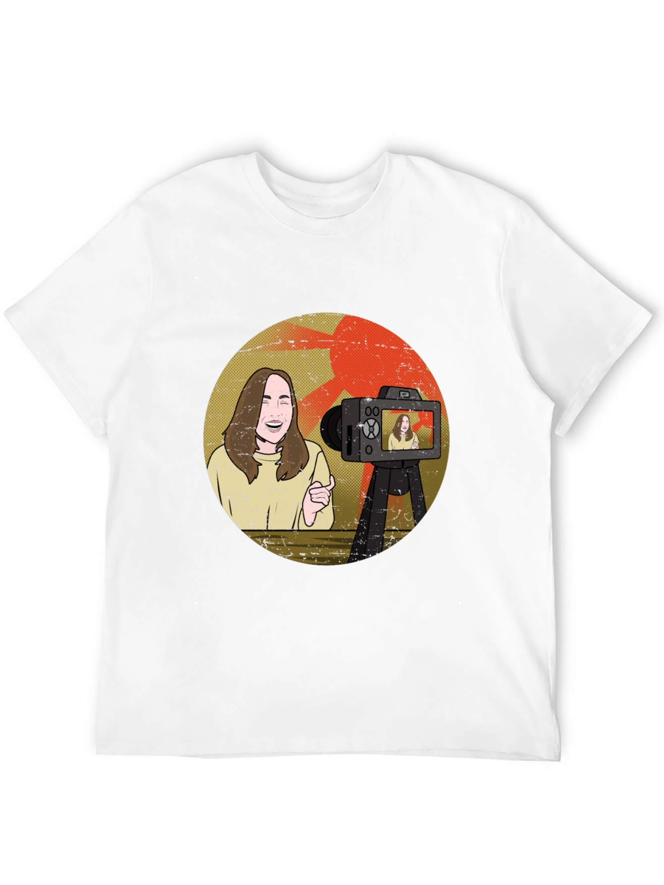 Vlogger Graphic T-Shirt - Black Cotton Blend Tee