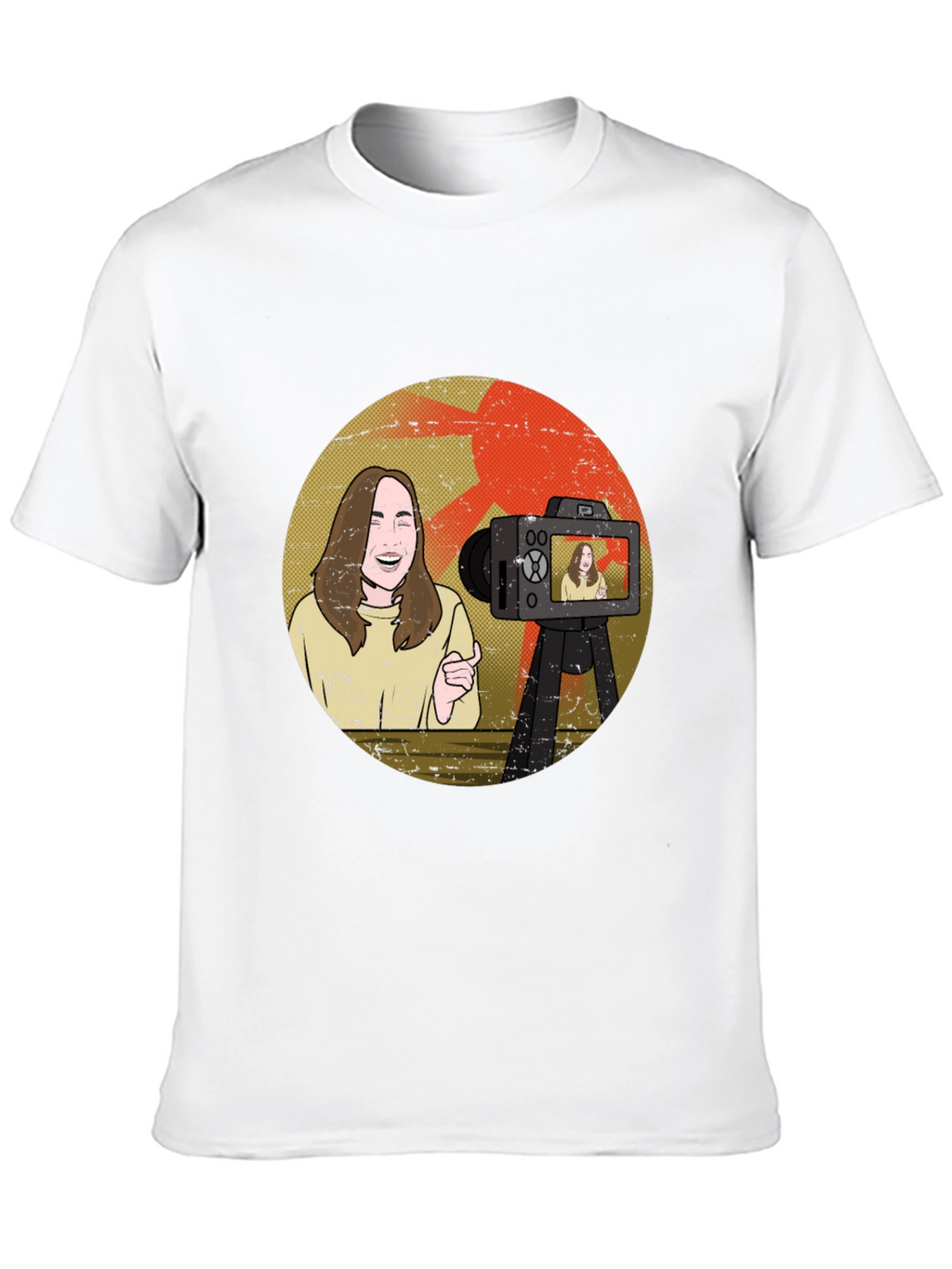 Vlogger Graphic T-Shirt - Black Cotton Blend Tee