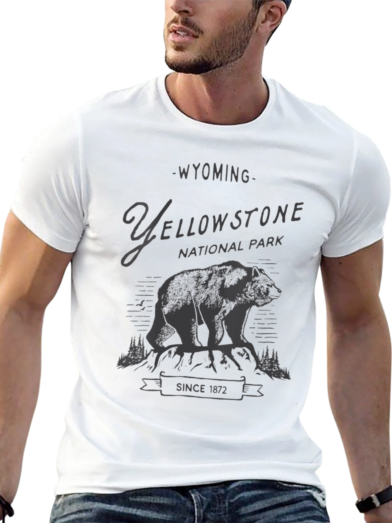Yellowstone National Park Bear Graphic Tee