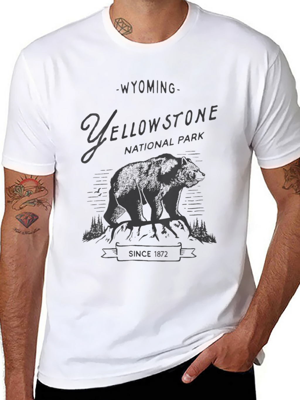 Yellowstone National Park Bear Graphic Tee