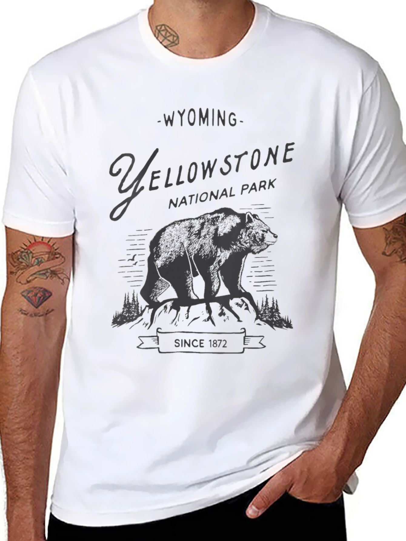 Yellowstone National Park Bear Graphic Tee